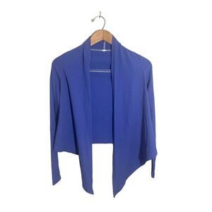 Ivivva Iris Flower Four's‎ a Charm Wrap Cardigan Top Girls Size 8 Purple